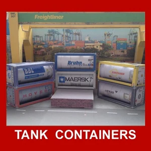 OO Gauge 1:76 Oil Tank Containers Rail Freight Rolling Stock Choose from list - Picture 1 of 36