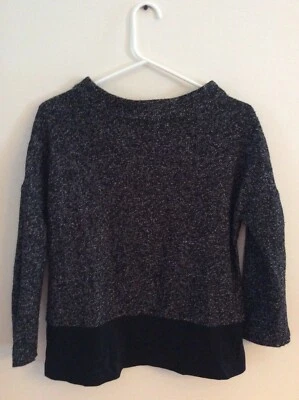 Mujer Negro Tweed Jersey Talla 6 Kate Hill Foto 1 de 4