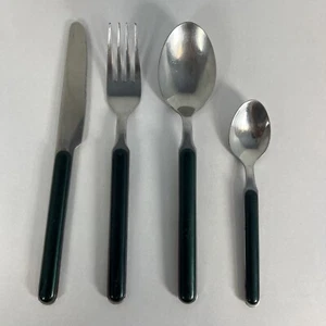Mepra Fantasia Green Verde 4 Piece Flatware Set - Picture 1 of 24