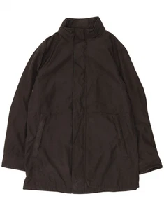 ARMANI COLLEZIONI Mens Windbreaker Jacket UK 42 XL Black Polyester GD01 - Picture 1 of 4