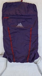 Gregory leichter Trail Wandern Rucksack Kordelzug schließen lila 18" x 12" - Bild 1 von 9
