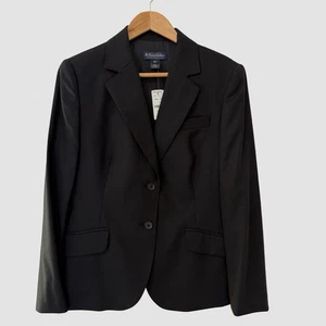 Brooks Brothers Corporate Collection Black Wool Fitted Blazer 12P NWT $498 - Picture 1 of 6