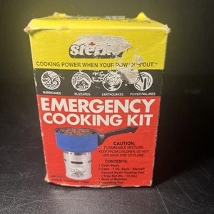 Vintage Sterno Emergency Cooking Kit Stove Top When Power is Out New - Picture 1 of 4