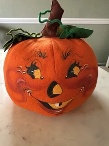 Vintage Annalee 1991 grande Jack O Lanterna zucca #3025 - Foto 1 di 4