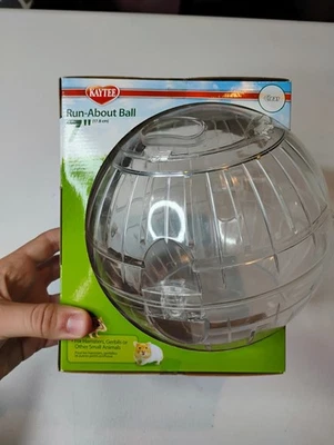 "Nueva pelota de ejercicio Kaytee Chinchilla, rata, conejillo de indias, mascota 7"" transparente Run-About" Foto 1 de 4