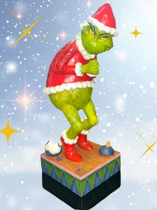Figurina Jim Shore 2020 collezione Grinch Sneaky Grinch 8 pollici 6006566 - Foto 1 di 12