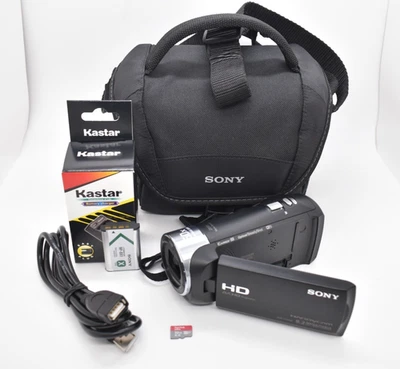 Sony Handycam Exmor R HDR-CX440 9.2MP Camcorder Bundle Complete Tested Working - Image 1 of 4