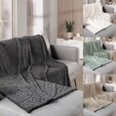 GÖZZE Kuscheldecke "Faro" Wohndecke XXL 150x200cm Wohndecke Sofadecke Überdecke - Bild 1 von 4