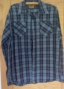 Caterpillar CAT Men's Long Sleeve Workwear Button Front Size XL 100% Cotton - Picture 1 of 8