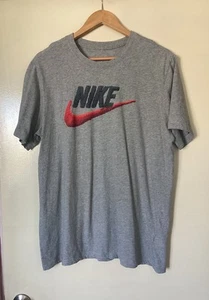MENS NIKE GREY COTTON TEE SIZE L - Picture 1 of 5