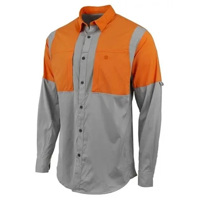 BERETTA TKAD Flex Grey/Blaze Orange Lng Sleeve Shirt (LU931T23340965) Mens XL - Image 1 of 4