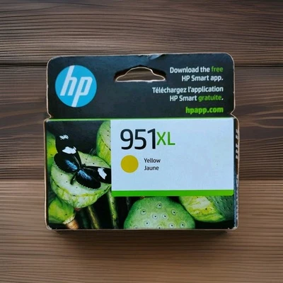 GENUINE HP 951XL Yellow High-yield Ink Cartridge (CN048AN140) SEALED BOX - Image 1 of 4