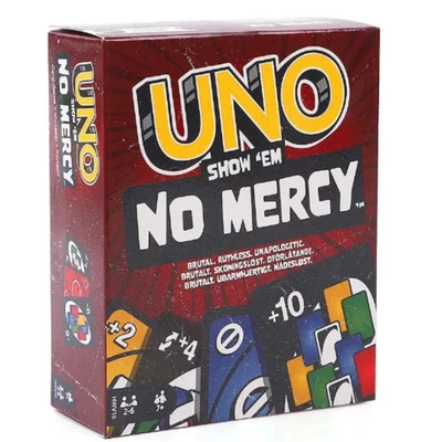 2025 UNO No Mercy Card Game Set 168pcs – Family Party Table Game, Fun Board Game - Bild 1 von 4