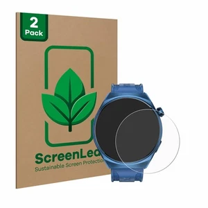 2x ochraniacz ekranu ScreenLeaf do Kumi GW6 1,43" Zrównoważona ochrona - Zdjęcie 1 z 8
