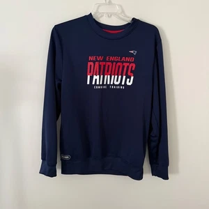 New Era Patriots Sweatshirt Men’s L NFL Pullover Navy Logo Hoodie - Picture 1 of 12