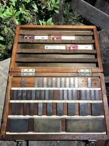 Vtg. Webber / Starrett  Gage Block Set 1960s (missing .150, Shop Grade) - Picture 1 of 23