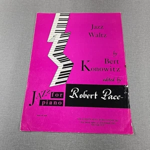 Jazz Waltz ~ Jazz for Piano by Bert Konowitz ~ 1966 Vintage Sheet Music - Picture 1 of 6
