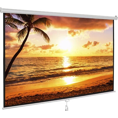 100'' 16:10 HD Projection Screen Foldable Anti-Crease Portable Projector Screen - Image 1 of 4