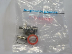 Amphenol 122193 75 Ohm TNC Straight Crimp Bulkhead Connector for RG-179, RG-187 - Picture 1 of 1