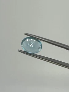 1.65 ct Charming Oval Cut Un-Heated Paraiba Blue Apatite Gemstone Untreated Gem - Picture 1 of 13