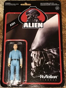 ALIEN ASH DROID FIGURE MOC- FUNKO REACTION SUPER 7- RETRO KENNER- MINT BBTS CARD - Picture 1 of 3