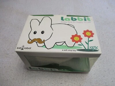 KIDROBOT X KOZIK LABBIT MAKE FACCE FOR HAPPY MOUTH! VINYL FIGURE 5" NEW IN BOX - Image 1 of 4