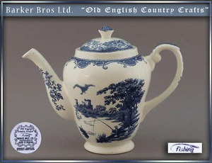Coffee Pot 1.2L Barker Bros "Old English Country Crafts" Blue - Picture 1 of 5