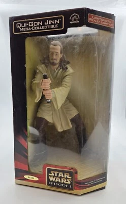 Star Wars Episode 1 Qui-Gon Jinn Mega Collectible Action Figure - 1999 — 第 1/4 张图片