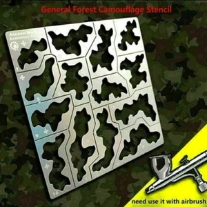 1/35 1/100 Forest Camouflage Stencil Template Leakage Spray Plate Model Part - Picture 1 of 5