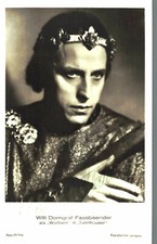 Willi D.Fassbaender Original Signature On Ross Card No. 4028e