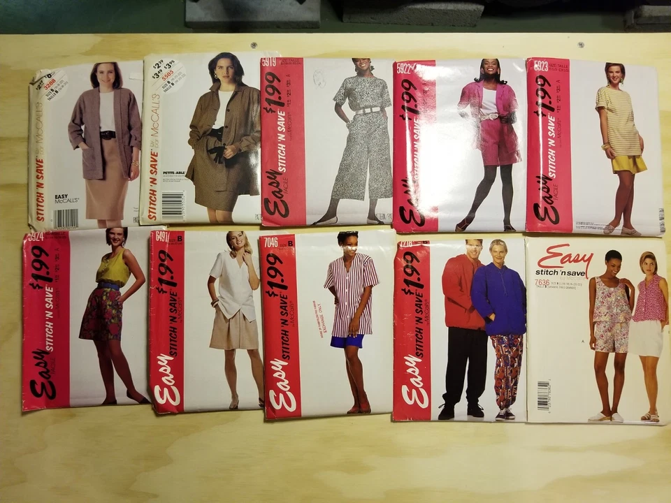 STITCH 'N SAVE by McCall's - vintage UNCUT patterns (BUYERS CHOICE) - Image 1 of 1