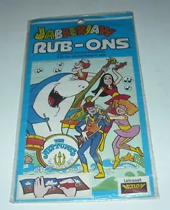 HANNA BARBERA JABBERJAW RUB ONS 1977 LETRASET HASBRO UK VERSIEGELT NEU CARTOON HAI - Bild 1 von 4