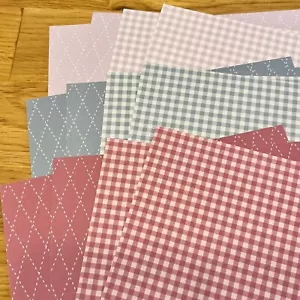 Stampin' Up 6x6 DSP Gingham And Argyle Pattern - Picture 1 of 2