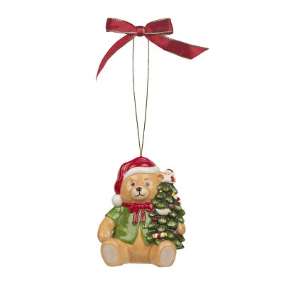 Spode Christmas Tree Teddy Bear Ornament - Image 1 of 4