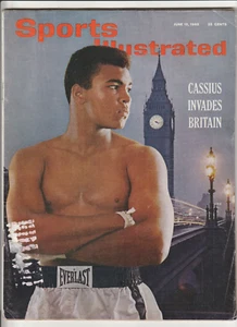 Sports Illustrated 1963 Cassius Invades Britain Cassius Clay Debut 1st Cover VTG - Bild 1 von 1