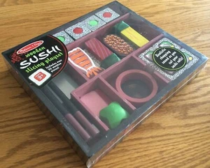 Holz Sushi Spielset Melissa & Doug 20 Teile Neu Versiegelt 3+ - Bild 1 von 4