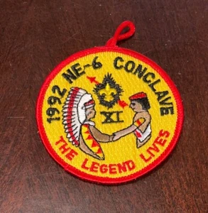 NE6 NE-6 1992 sección cónclave orden flecha parche boy scout oa bsa www (rs) - Imagen 1 de 1