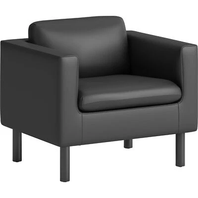 HON Parkwyn Series Club Chair, 33" x 26.75" x 29", Black VP3LCHRBLK - Image 1 of 4