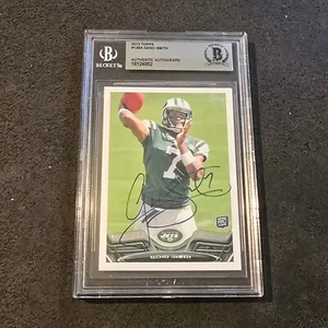2013 Topps Geno Smith RC Auto #126A – BGS Authentic Autograph Jets Rookie - Picture 1 of 13