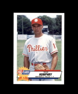 1993 FLEER PROCARDS MINOR LEAGUE MARTINSVILLE PHILLIES #3467 TREVOR HUMPHRY