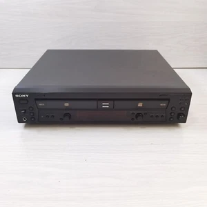 Sony RCD-W100 Twin Tray CD Recorder CD-RW CD-R - NO REMOTE- PARTS ONLY - Picture 1 of 18