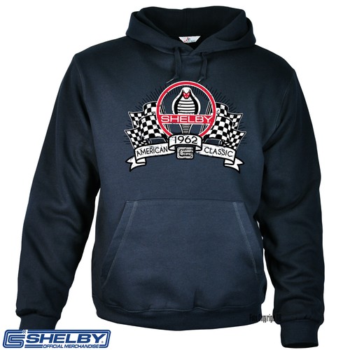 SACAI Felpa con cappuccio SHELBY logo con licenza design Ford Mustang Racing auto USA *0200