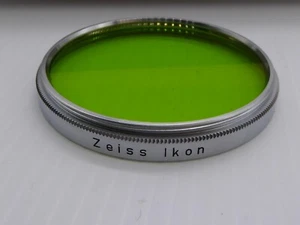 chrome ring  Zeiss Ikon A.G.  357 S60 60mm GR 3X Contrast Filter GREEN - Picture 1 of 5