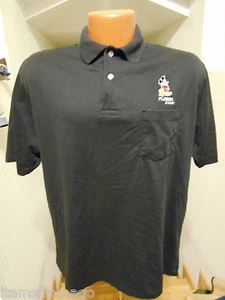 LRG vtg 80s Black MICKEY MOUSE POLO SHIRT Disney Florida Velva Sheen Embroidered - Picture 1 of 4