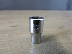 Snap On Tools TM8 1/4 Drive 6 Point SAE 1/4 Flank Dr Shallow Chrome Socket USA - Foto 1 di 6