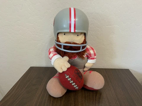 San Francisco 49ers NFL FOOTBALL SUPER VINTAGE 1983 NFL HUDDLES 12" Mascot Plush Cover