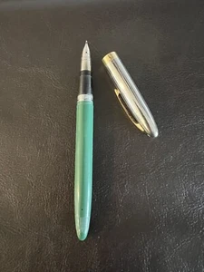 Vintage Sheaffer Stift Co - weißer Punkt - USA grün Schnorchelrohr Füllfederhalter - Bild 1 von 16