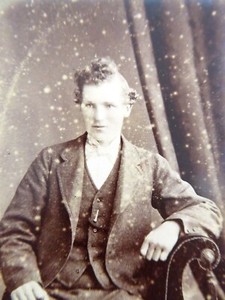 1870s Victorian Carte de Visite Card Photograph by J Adamson of Rothesay