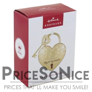 Hallmark Ornament 2025 Key To My Heart Ornament BAD BOX - Picture 1 of 2