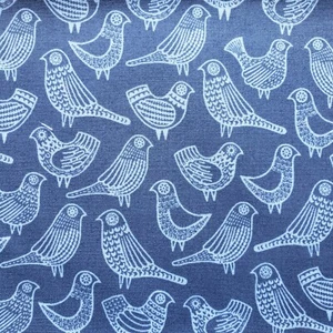 Cloud 9 Collective Fabric Flock First Light Eloise Renouf Gray Birds 59" x 44" - Picture 1 of 5